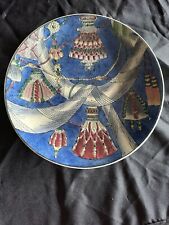 Decorative Raised Handpainted Tassel Plate with lots of tassles picture