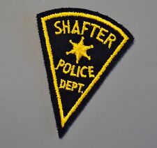 Shafter California Police Older Style Felt Pie Shape Patch ++ Near Mint CA picture