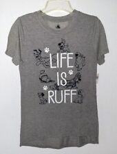 Disney Parks “Life Is Ruff” Dog Moms Ladies Gray T-Shirt - Small picture