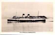 T.E.V. Princess Marguerite Canadian Steamship Ocean Liner 1920s RPPC Postcard picture