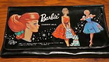 Vintage 1964 Barbie Red Hair Ponytail Carry-All Black Red wallet/purse NICE COND picture