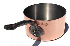 Vintage 6.5inch French Copper Saucepan Gaor Villedieu France Inox Lining 2mm picture
