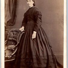 ID'd c1860s Glasgow, Scotland Woman Janet Wetherspoon CDV Photo Lady Bowman H36 picture