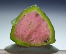 Polished watermelon jewelery size tourmaline slice - 7.5 Carats picture