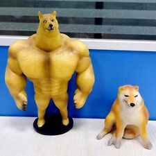 Shiba Inu Meme Dog Figure Funny Rare Animal Sculptures Home Décor Resin Figurine picture