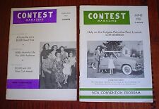 1951 JUNE & FEBRUARY CONTEST MAGAZINE LOT (2) EARLY STORE LOTTERY HISTORICAL picture