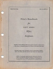 1947 FD-1 Pilot's Handbook Flight Manual Flight Operating Instructions -CD- picture