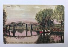 Winona Lake Indiana Vintage Postcard Winona & Warsaw Canal - Posted 1907 picture