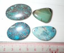 Turquoise Double-sided & Holed Free Cabochon 101.5 Carat 4 pieces 20.3 gram picture