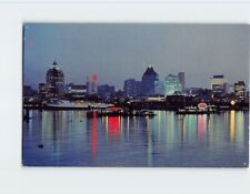 Postcard Vancouver Skyline at Night from Stanley Park Vancouver British Columbia picture