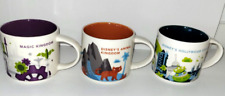 Starbucks Lot Of  3 You are Here Collection 2 oz Coffee Mugs Disney Parks picture