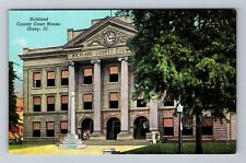 Olney IL-Illinois, Richland County Court House, Vintage Postcard picture