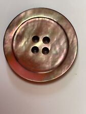 VINTAGE BEAUTIFUL MOTHER OF PEARL BUTTON 1 3/8