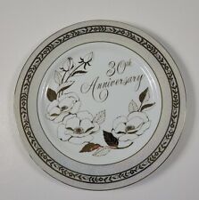 Vintage 30th Anniversary George Plate Silver Trim Made In Japan 10.25”  picture