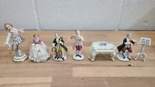 SET OF 7 LOT Antique Unterweissbach German Porcelain Figurines Musical *READ* picture