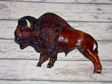 Vintage Breyer Molding Co. Dark Brown Buffalo Bison  Traditional Figure picture
