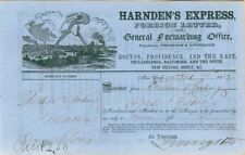 Livingston Signed Harnden's Express - Autographed Stocks & Bonds picture