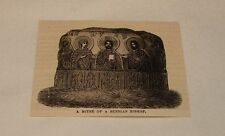 small 1880 magazine engraving ~ MITRE OF RUSSIAN BISHOP, Ver 1 picture