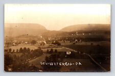 RPPC Scenic View Delaware Water Gap PA Valley Cemetery Postcard picture
