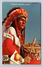 Harbor Springs MI-Michigan, Famous Chief, Antique, Vintage Card c1973 Postcard picture