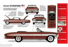 1961 Oldsmobile STARFIRE convertible SPEC SHEET / Brochure picture