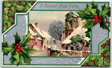 Postcard - A Bright New Year with Mistletoe Art Print picture