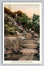 AZ-Arizona, The Stairs To Hermit's Rest, Antique, Vintage Souvenir Postcard picture