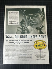 Vintage 1933 Pennzoil Print Ad picture