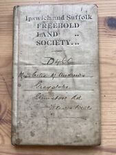 c. 1911 Ipswich & Suffolk Freehold Land Society Bank / Notebook To Celia Andrews picture