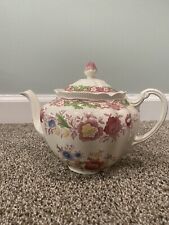 Rare Vintage Johnson Brothers England WINCHESTER Pink Floral Tea Pot With Lid picture