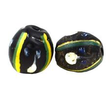2 Loose Ghost Venetian Trade Beads picture