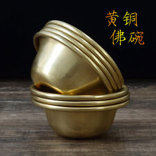 7pcs Tibetan Bowls Brass Decorative Plates Table Buddhist Supplies Copper Gift picture