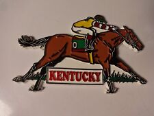 Kentucky Derby Refrigerator Magnet Horse Racing Fridge Magnet Vintage 4.5” picture
