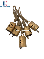 NauticalMart Cow Bells 5 Pieces Vintage Handmade Rustic Lucky Christmas Hanging picture
