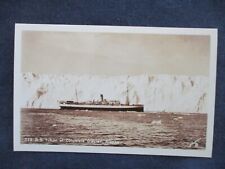 RP Steamer Yukon at Columbia Glacier Alaska 1930s Postcard picture