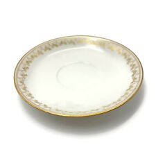 Vintage Haviland & Co. Limoges White And Gold Trim Porcelain Saucer 5.5 inch picture