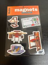 MOMA NY MUSEUM OF MODERN ART Frank Lloyd Wright sealed fridge magnets 1998 picture