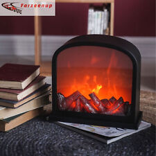 Living Bedroom Vintage LED Flame Lantern Lamps Simulated Fireplace Effect Light picture