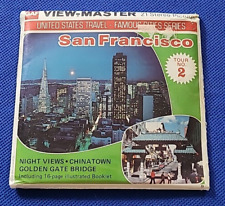 SEALED A167 San Francisco 2 CA Night Chinatown Bridge view-master 3 reels packet picture