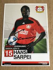 Hans Sarpei, Ghana 🇬🇭 Bayer 04 Leverkusen 2009/10 hand signed picture