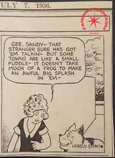 1936 Orphan Annie Comic Strip Small Town Gossip Chicago Daily Tribune July 7 picture