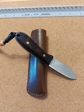 Ka-Bar Dozier-Custom-Exotic African Wood Scales - Fitted Tanned Leather Sheath picture