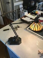 Quoizel Collectible Tiffany Style Adjustable Arm Desk Lamp stained glass picture