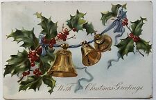Antique Christmas Greetings Tuck Antique Postcard c1907 picture