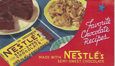 Favorite Chocolate Recipes E 1940s Vintage Advertising Nestle's Cookbook picture