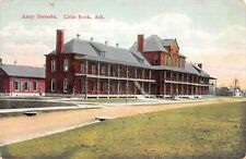 WWI Army Barracks Little Rock Arkansas 1909 Postcard picture