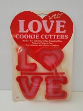 Vintage Philly Love Cookie Cutters Heart Letters Set of 5 New Old Stock  picture
