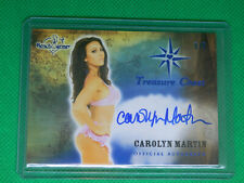 2014 BENCH WARMER AUTOGRAPHED CAROLYN MARTIN TREASURE CHEST CARD 5/5 picture