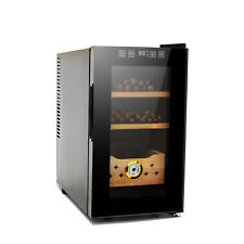 25L Electric Cigar Cooler Humidor W/ Spanish Cedar Wood Shelves, 150 Capacity picture