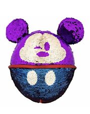 Disney Parks Flippy Sequin Mickey Mouse Ears Pillow Plush NWT picture